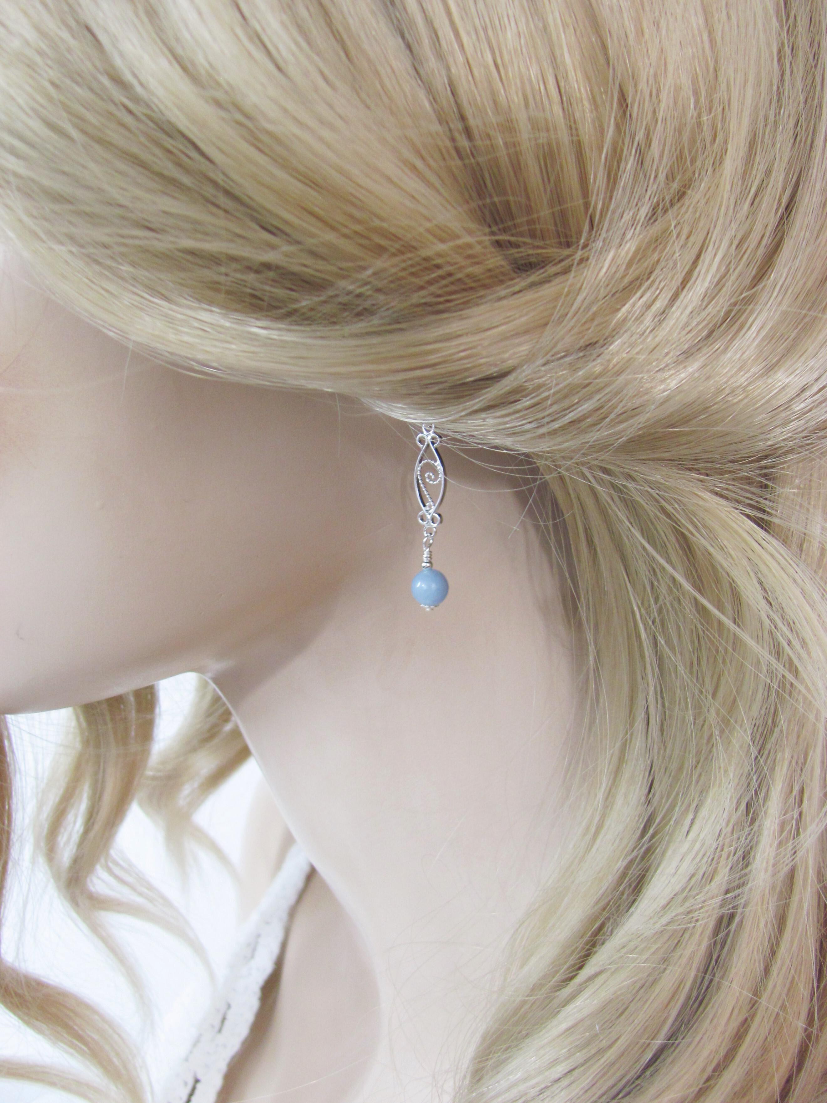 angelite drop earrings
