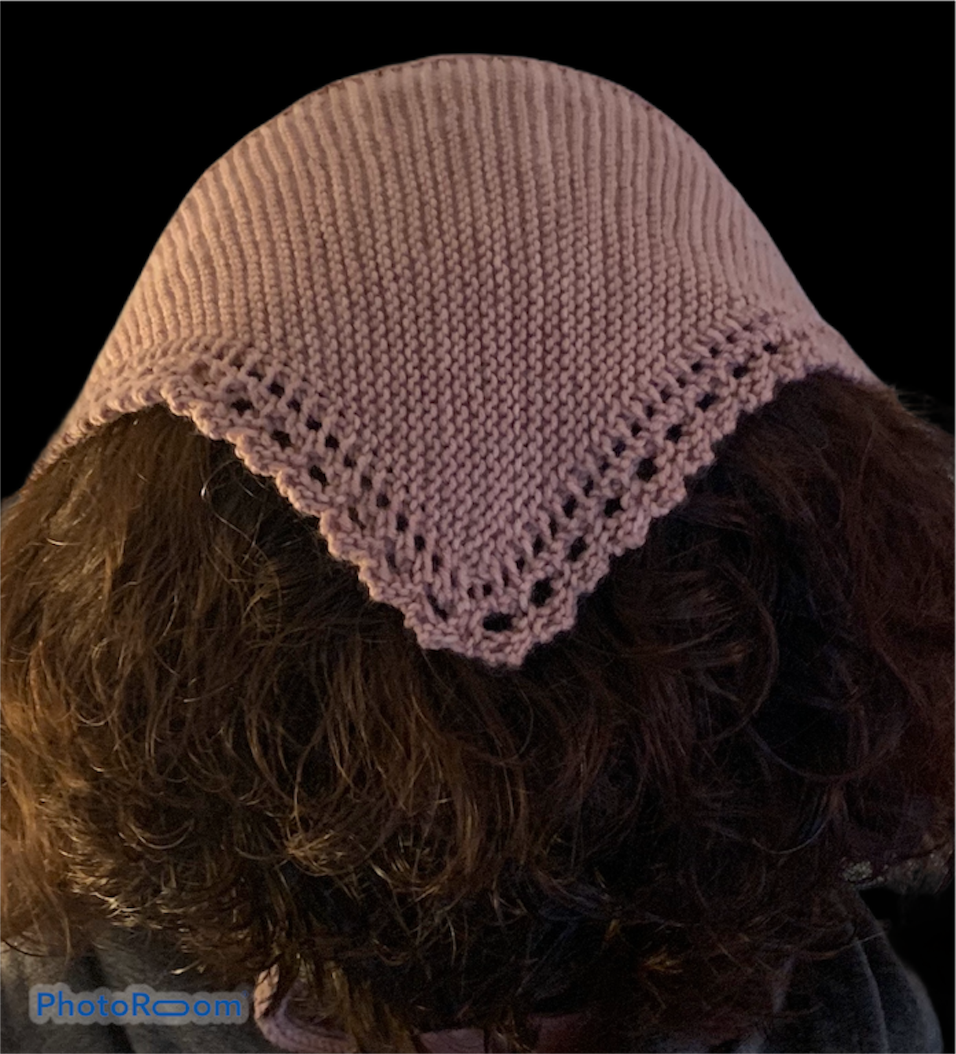 Hand knit Kerchief, hair wrap, bandana, hair band