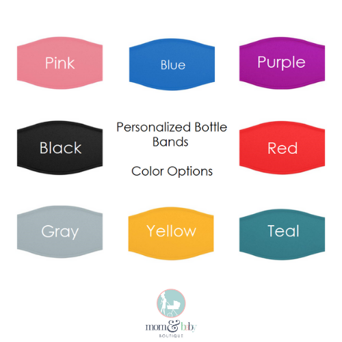 Personalized Baby Bottle Labels - Sippy Cup Name Labels - Custom Name Label- Personalized Cup Band- Dishwasher Safe Label - 3 Pack with Name