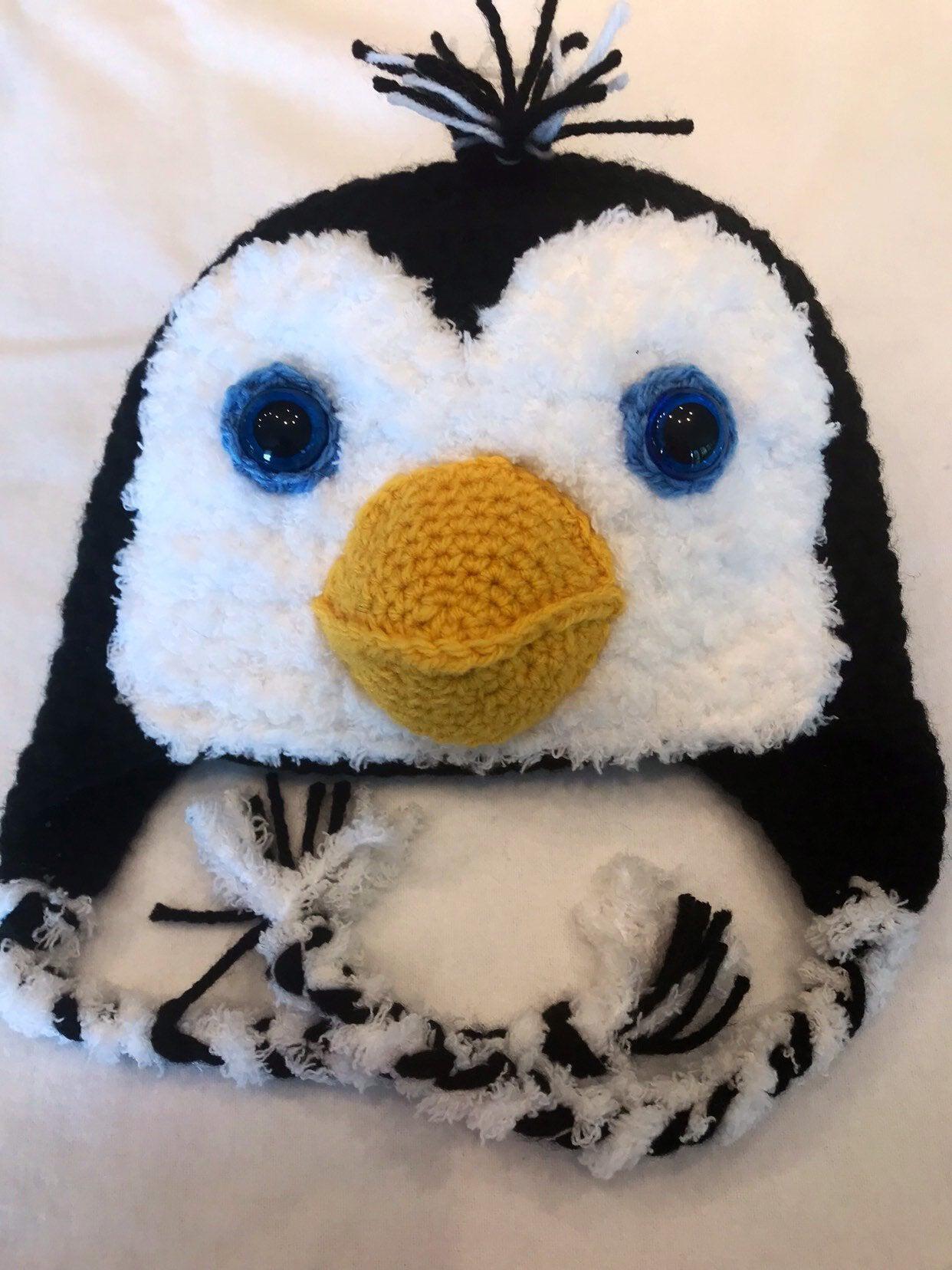 Clothing :: Hats & Gloves :: Penguin earflap hat, baby penguin hat ...