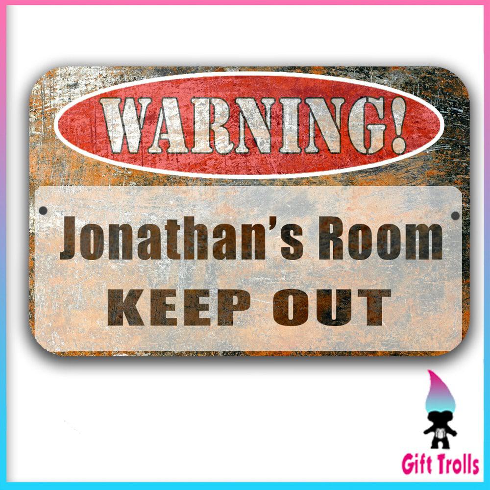 Products :: Personalized - Kids Room Sign -warning Sign - Bedroom Sign 