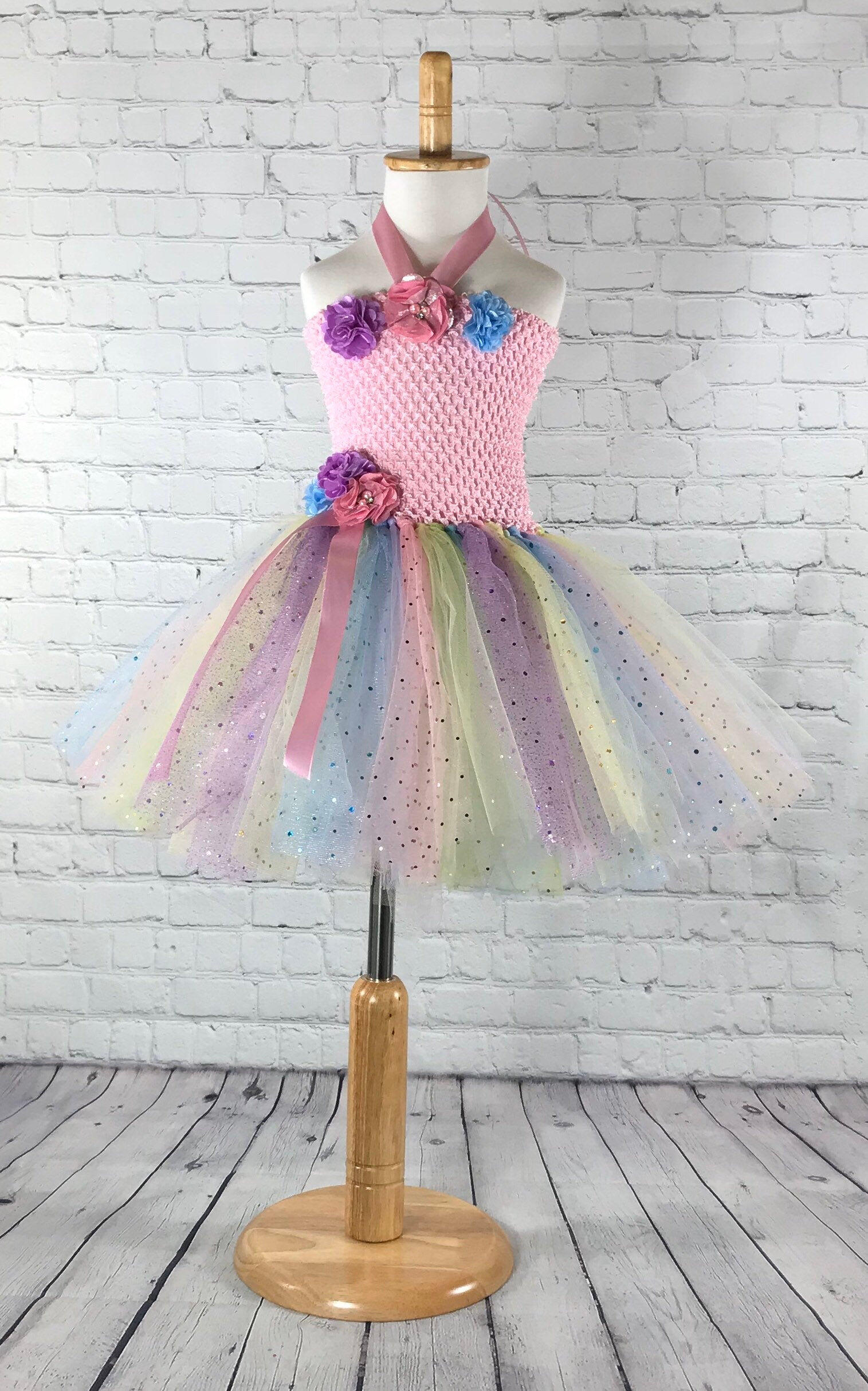 Clothing Kids & Baby Pastel Tutu Dress, Sparkly Princess Dress