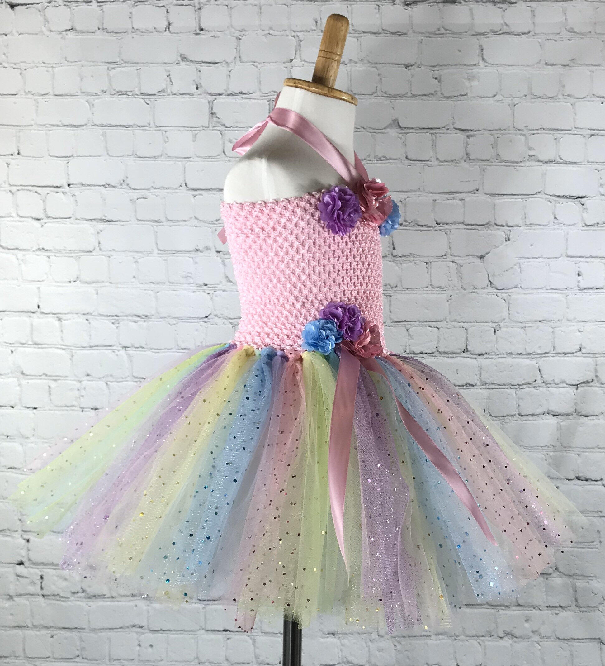 Clothing Kids & Baby Pastel Tutu Dress, Sparkly Princess Dress