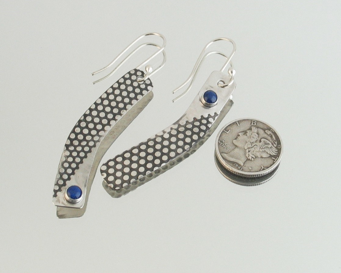 Sterling Silver & Blue Lapis Lazuli Earrings