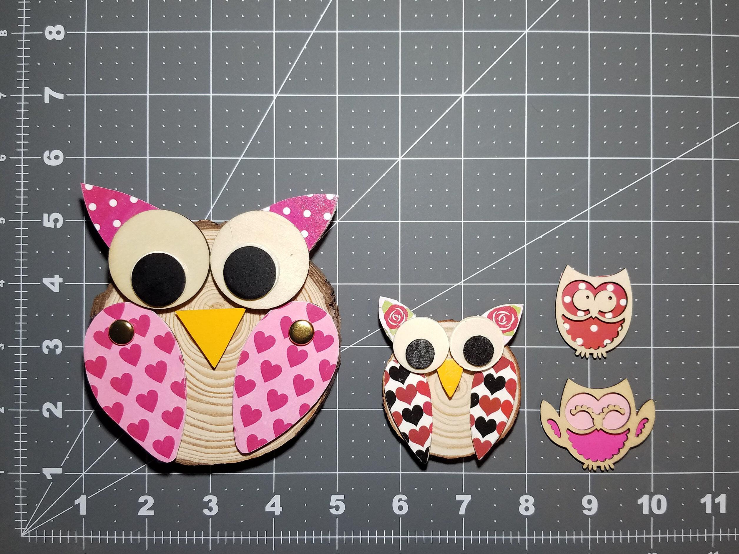 Products :: Craft Kit for Kids, Natural Wood Owl, Pink Owl Decor