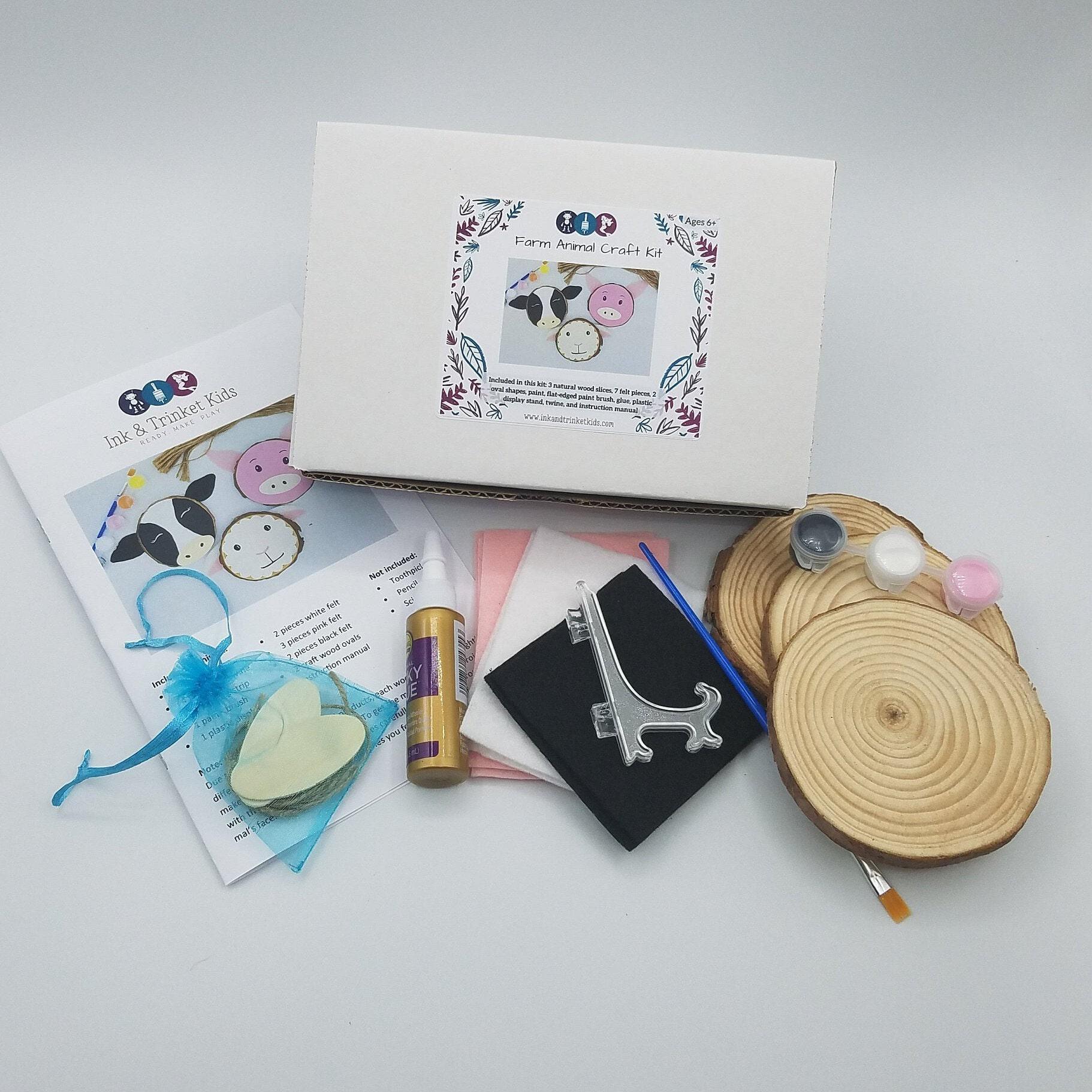 Craft Kits, Woodland Bead Animals Craft, DIY Kit, DIY Crafts