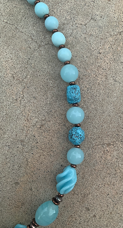 Bedazzling Blue Necklace – AYAM Africa