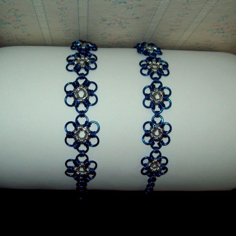 Chainmaille Flower Bracelet