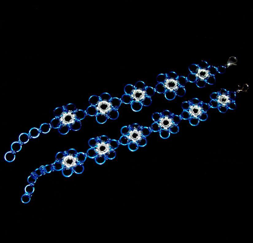 Chainmaille Flower Bracelet