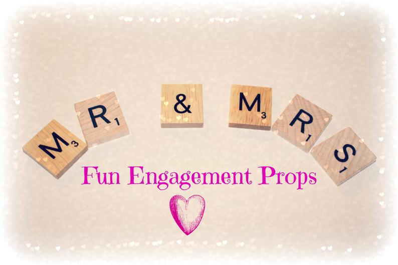 Mr and Mrs Engagement props