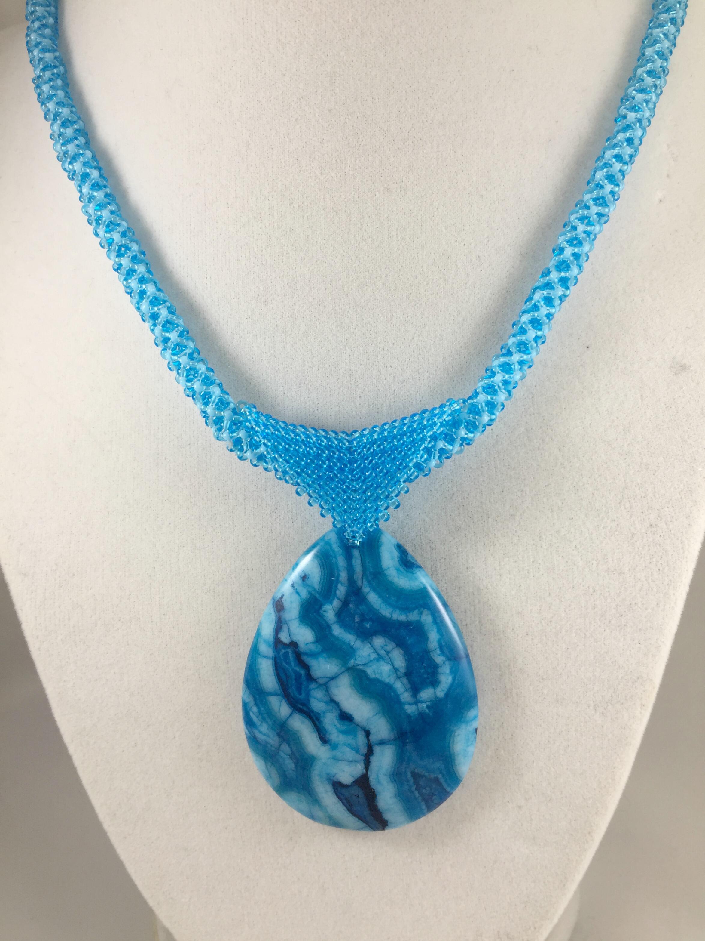 Blue Dyed Agate
