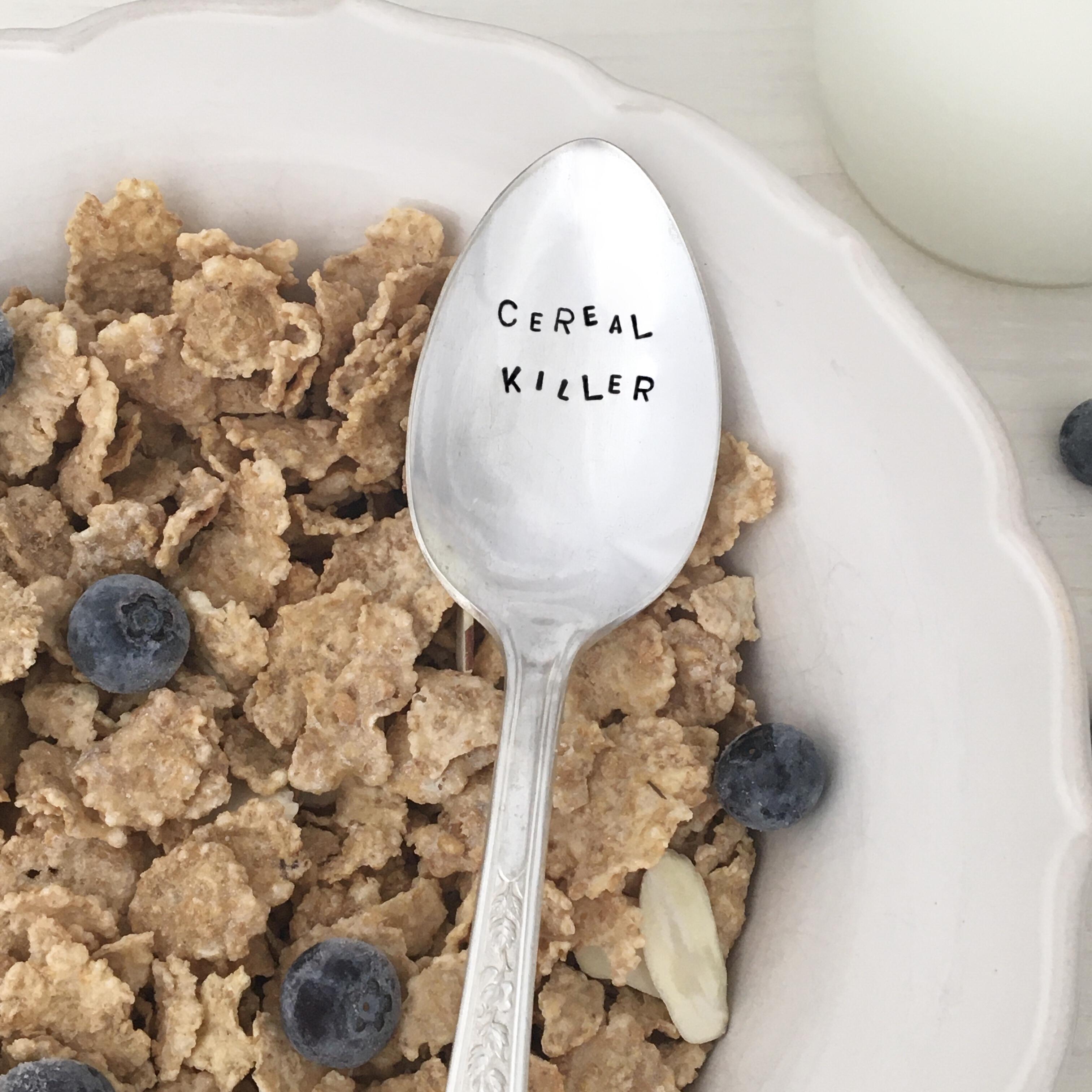 Home & Living Kitchen & Dining Cereal Killer hand stamped