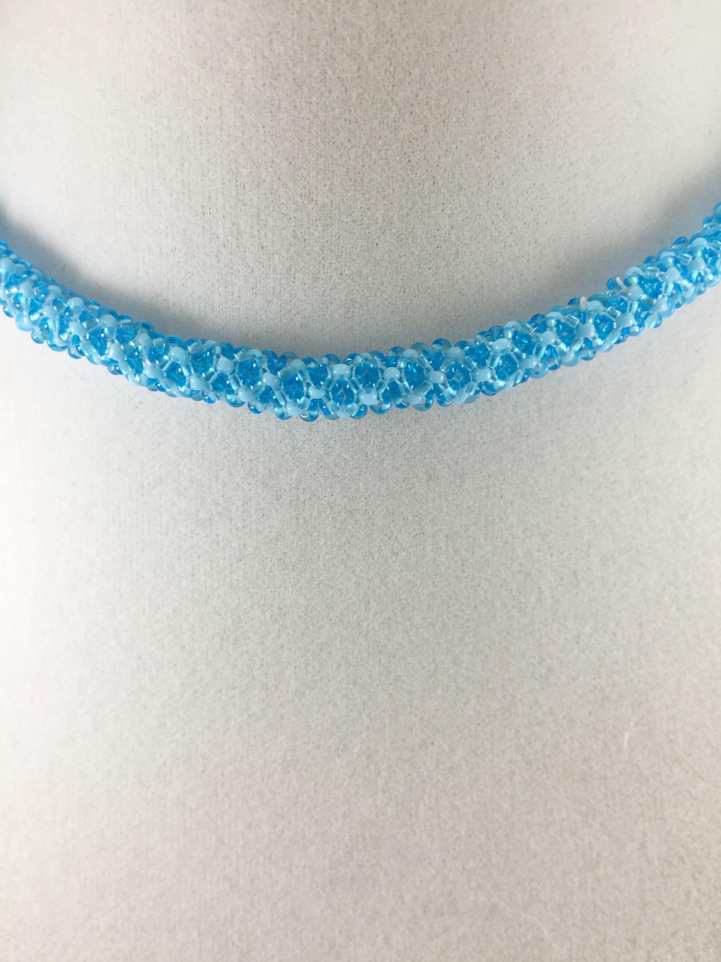 Chenille Stitch Bead Necklace