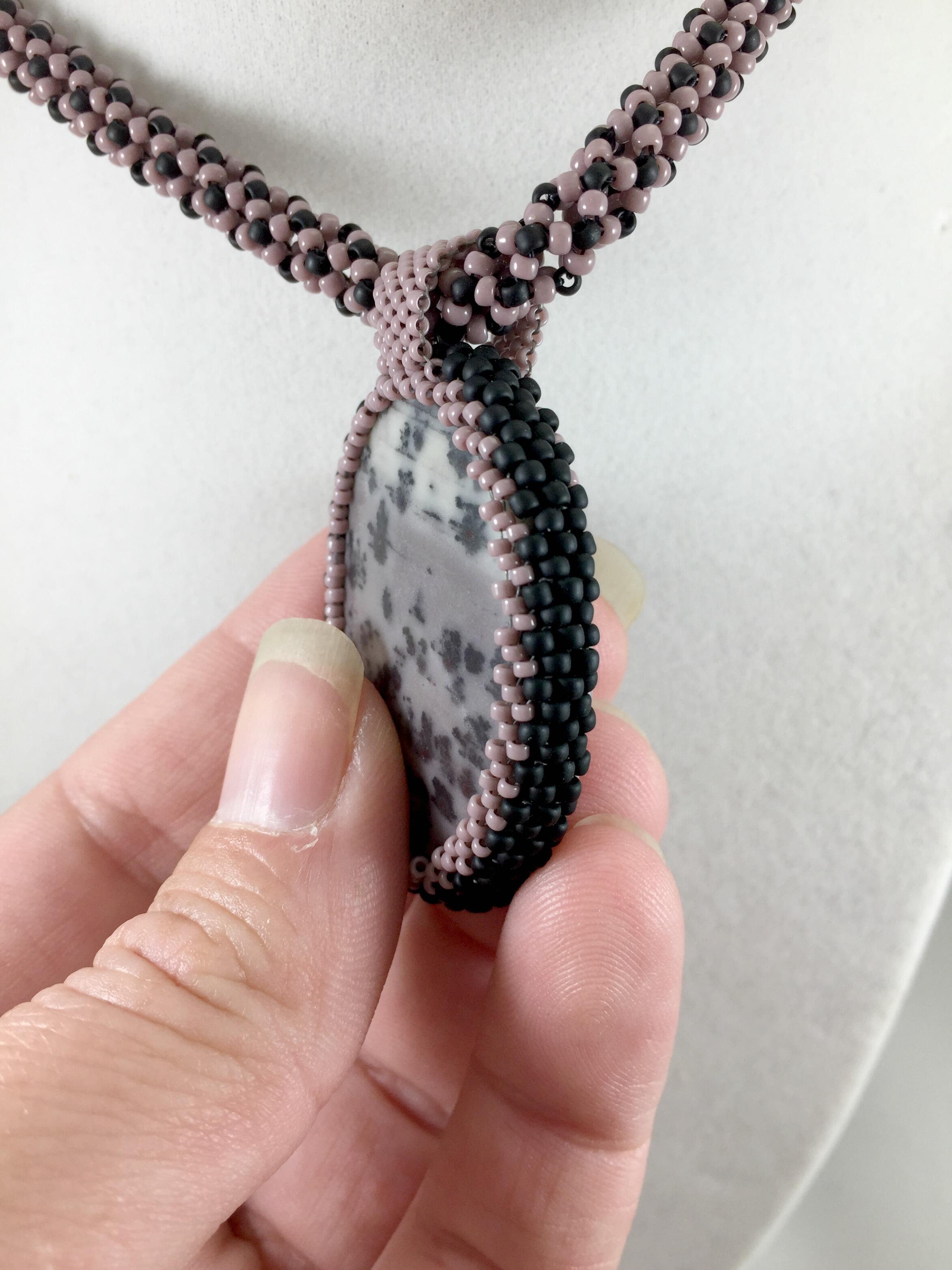 Bead Wrapped Cabochon