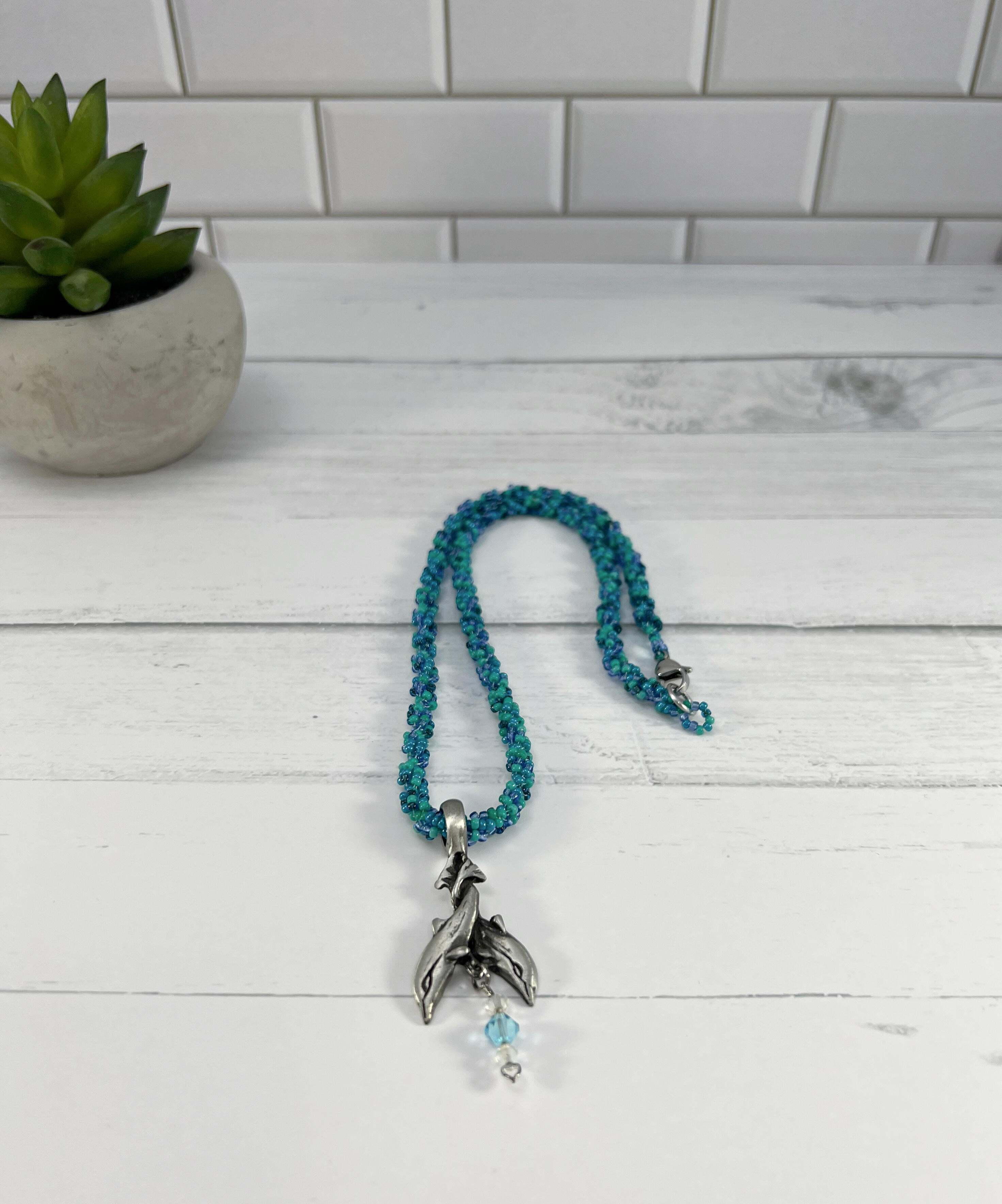 Blue Dolphin Necklace