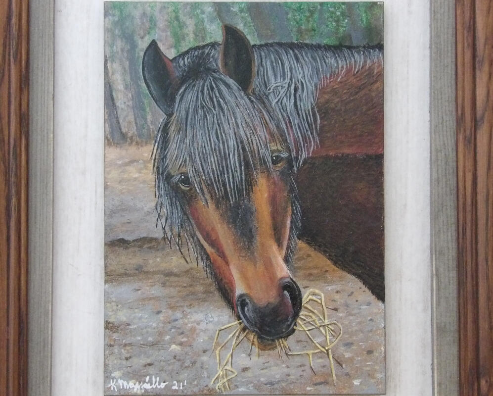 Close Up of Horse Painting