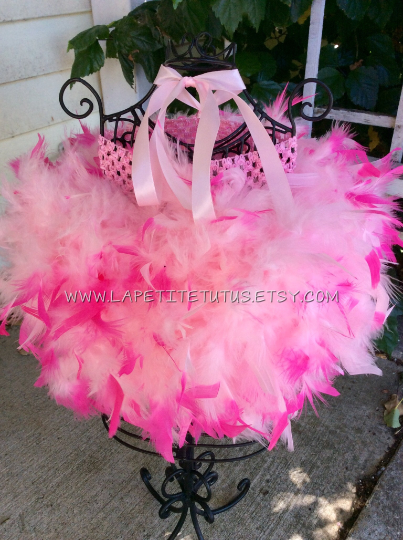 pink feather tutu