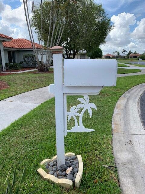 Mailbox Bracket - Palm Tree Large newest 16x21 inch, Custom Mailbox, Coastal, Tropical, Bracket, Outdoor Decor, Mailbox & Post Not Included