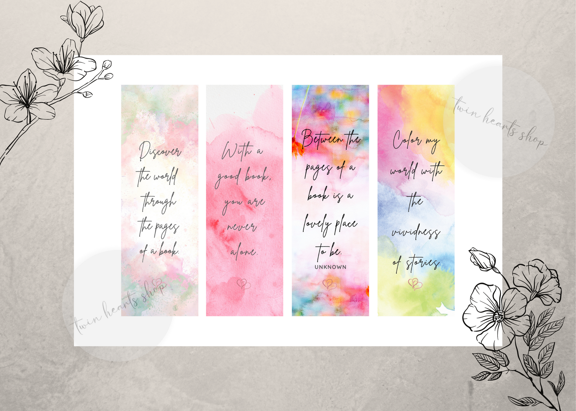 Spicy Romance Reader Bookmarks Digital Printable Bookmarks Digital