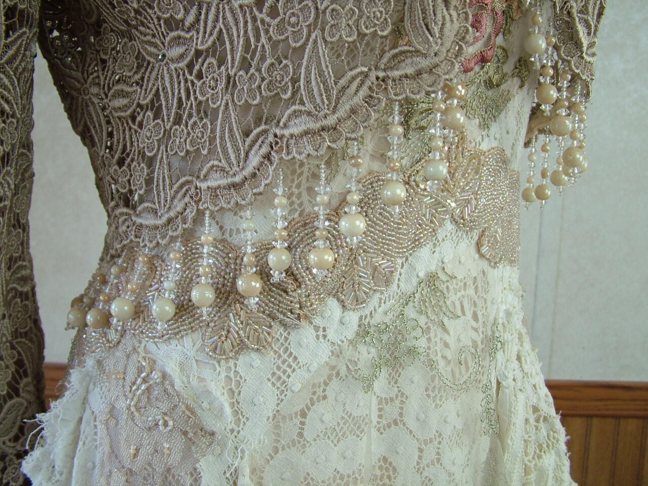 vintage irish lace wedding dress