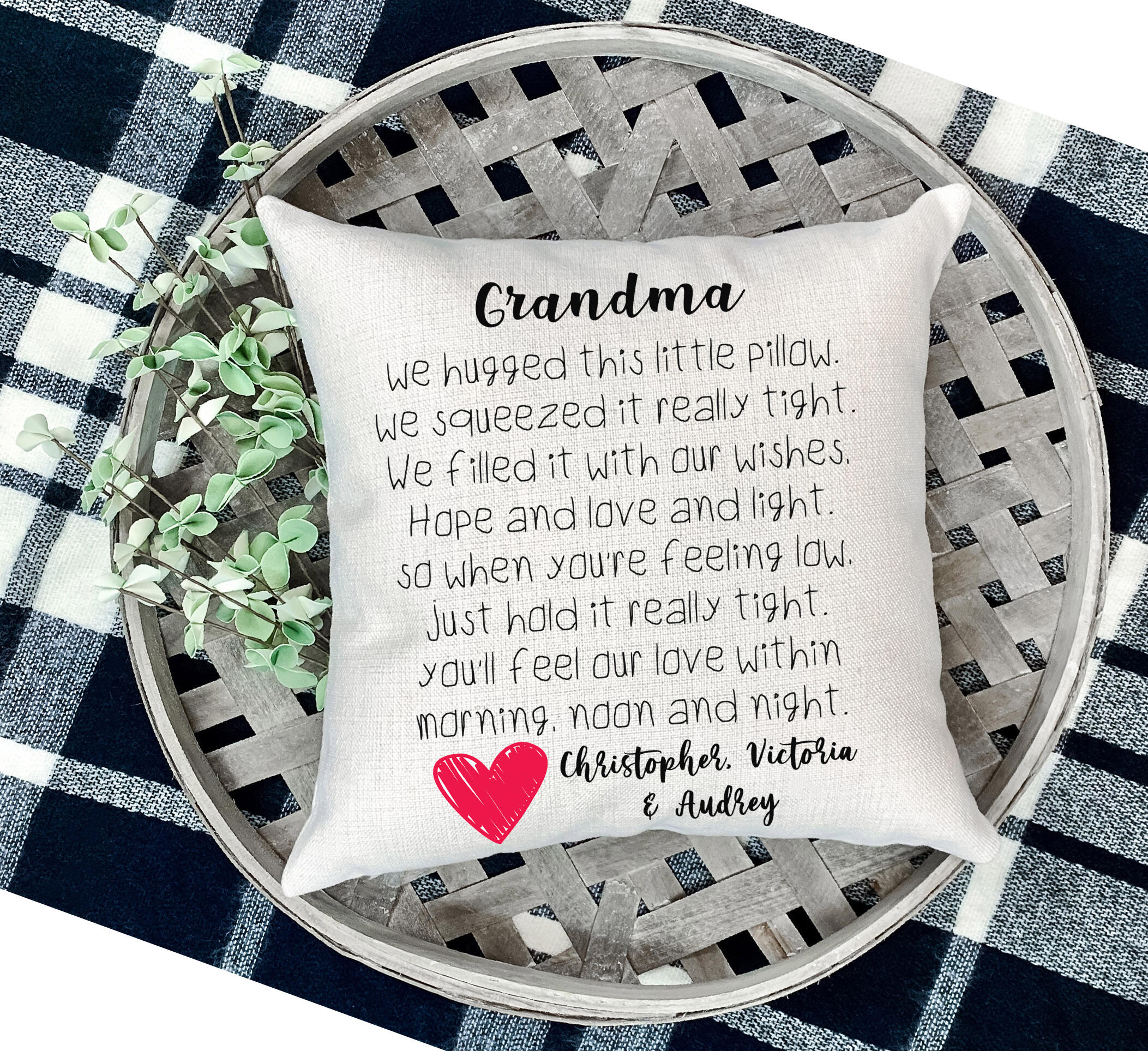 Grandma we hugged this little clearance pillow