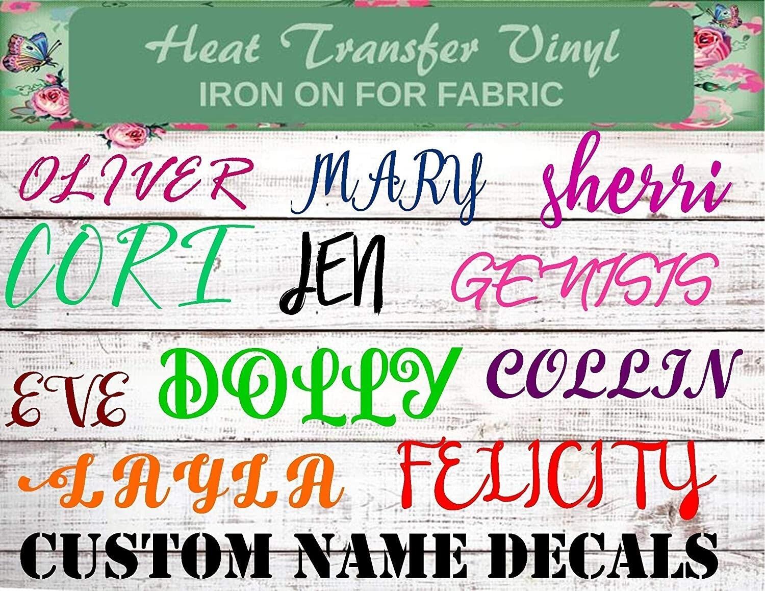 personalized shirt decals
