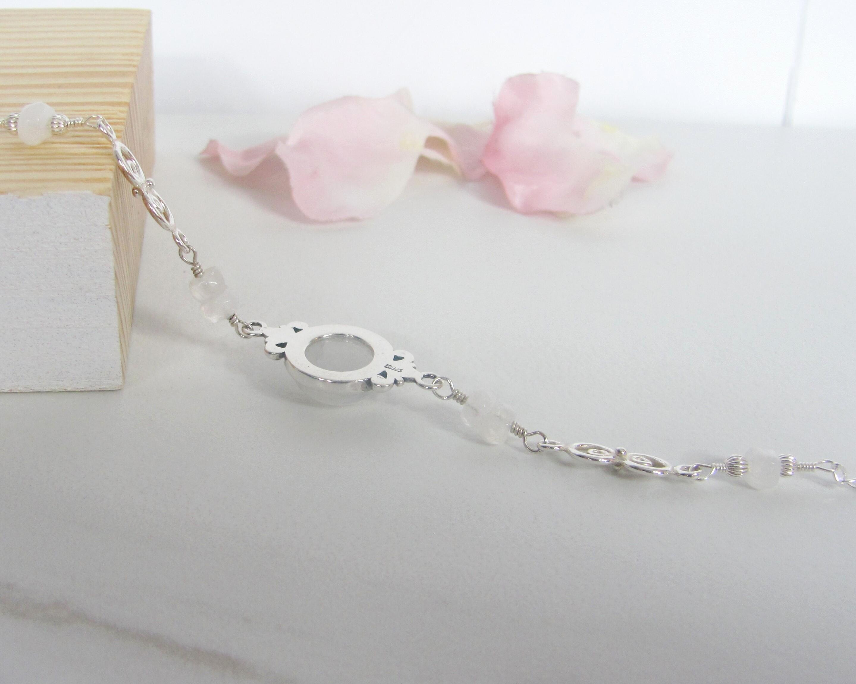 Moonstone Bracelet in Sterling Silver