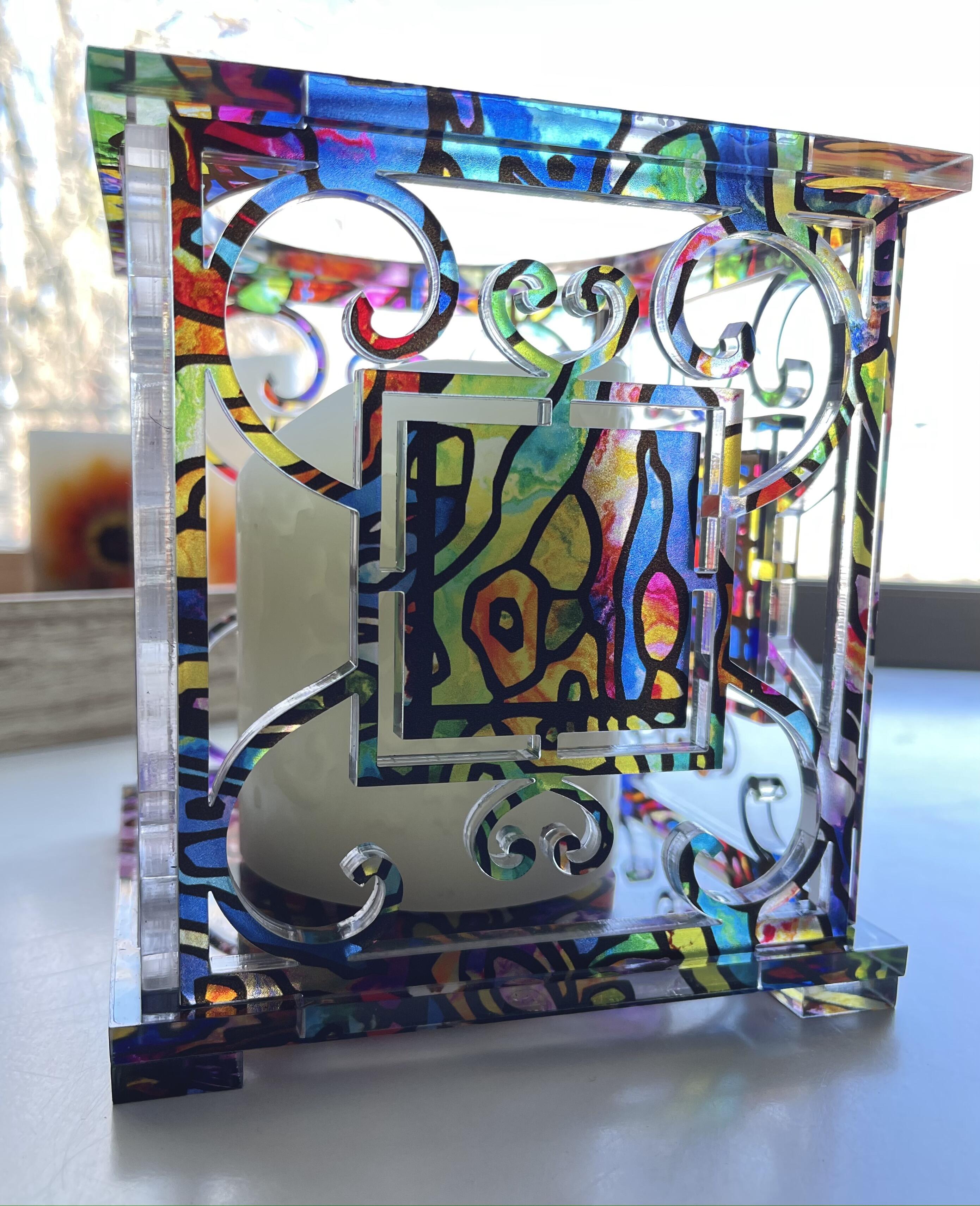 stained glass lantern