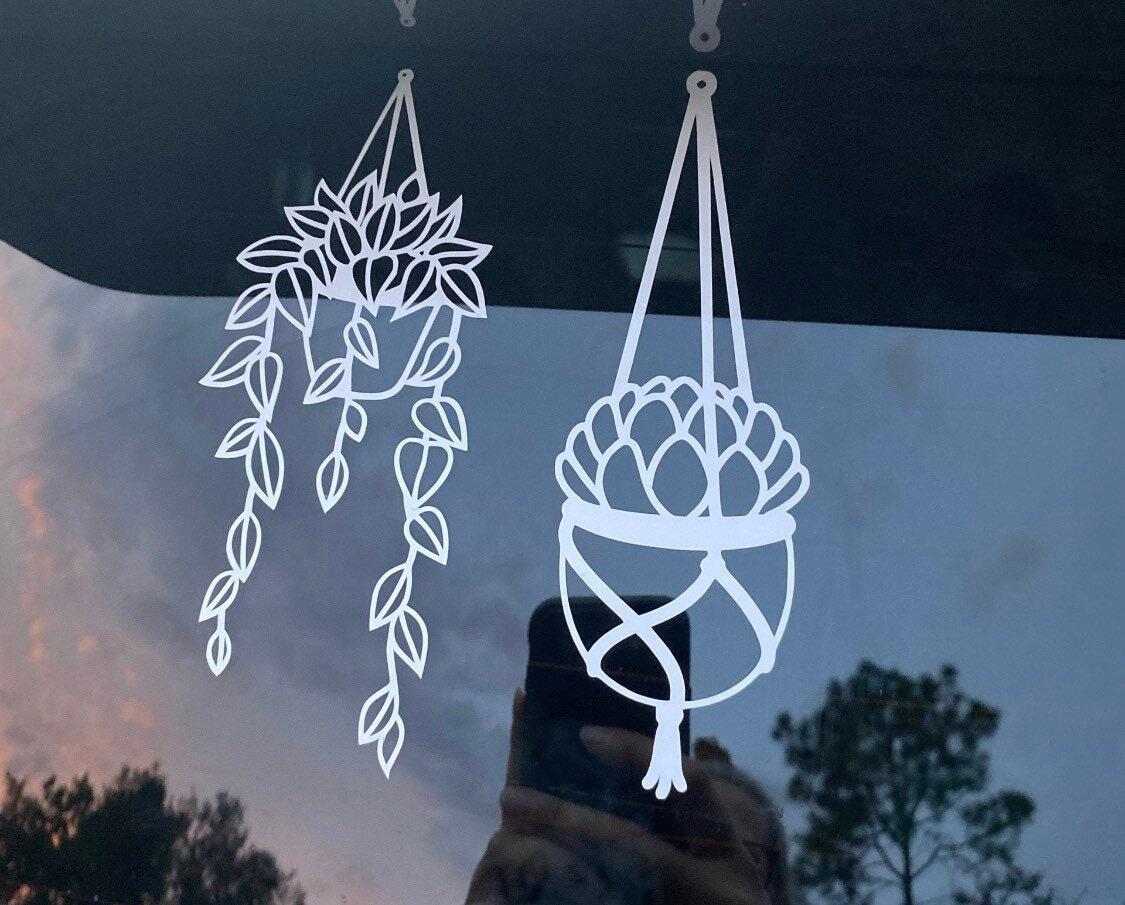 Products Hanging Plant Car Decal, Car Decal, Gifts for plant lovers