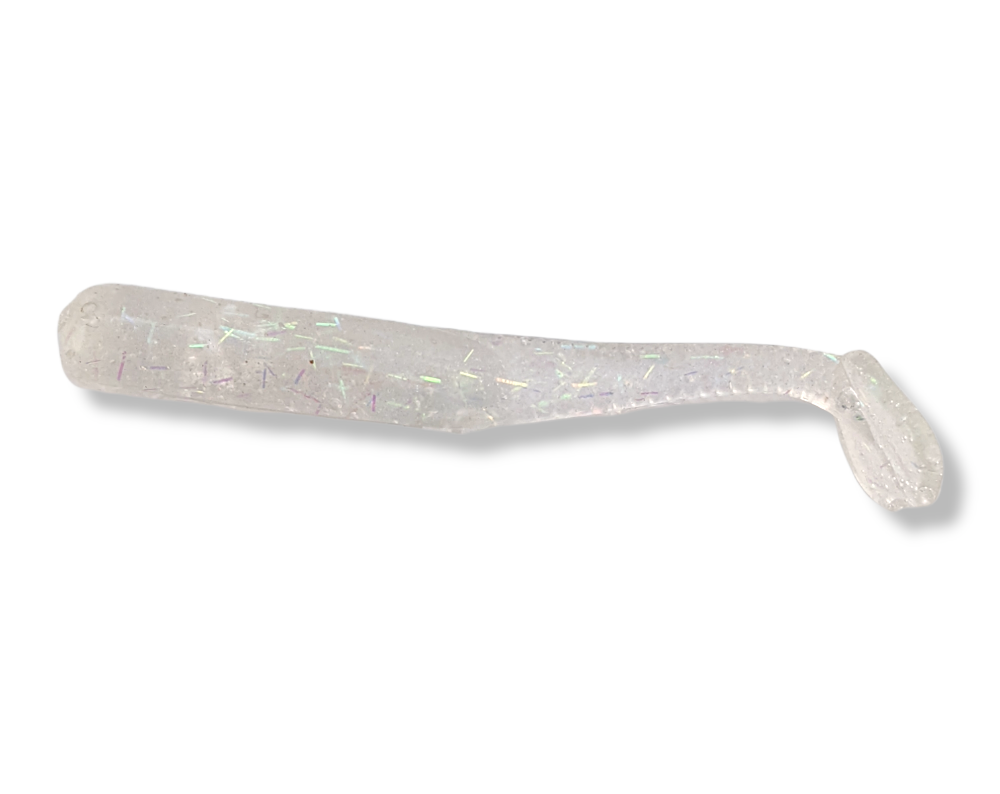 clear paddle tail swimbait