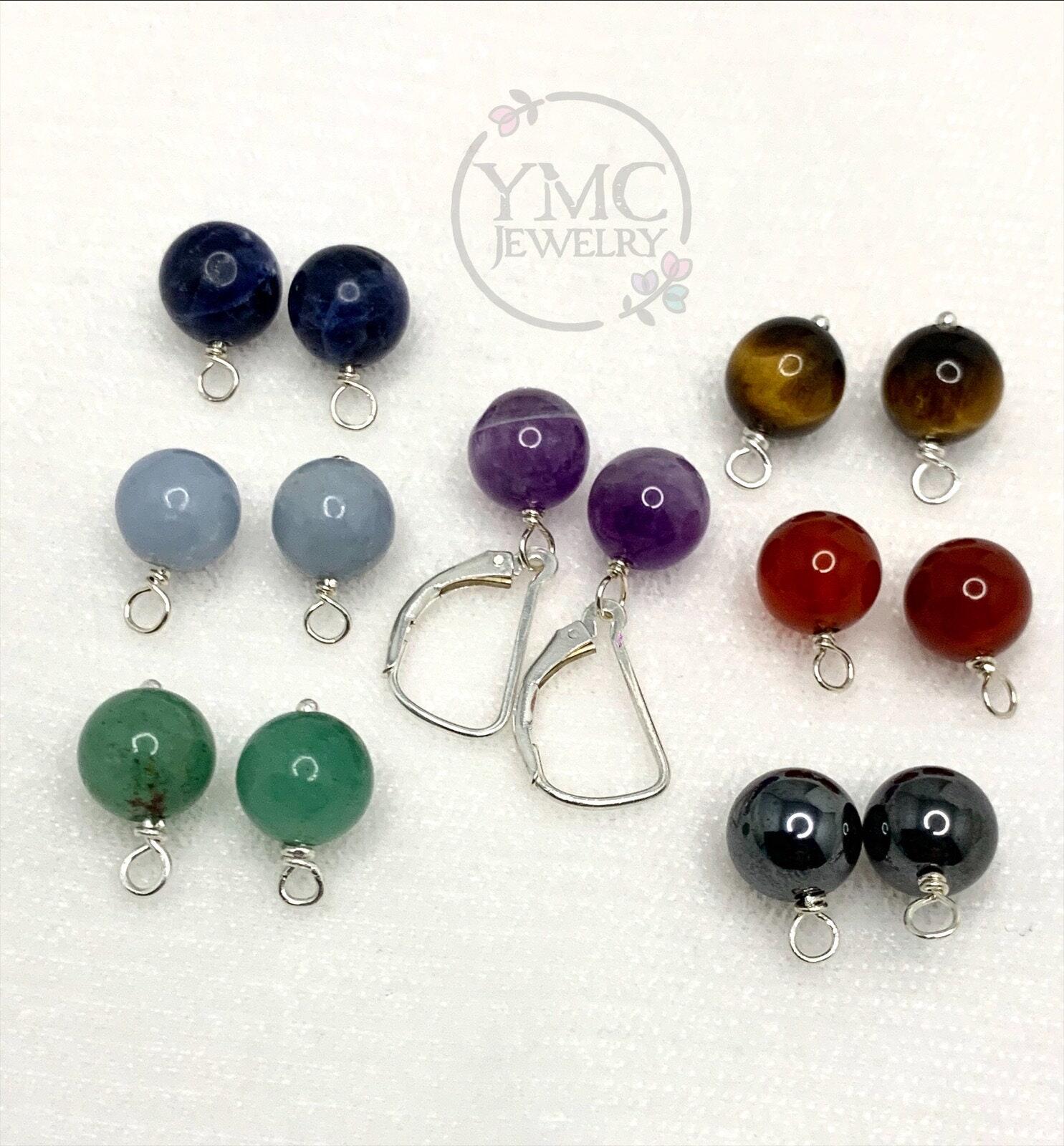 Earrings with online changeable beads