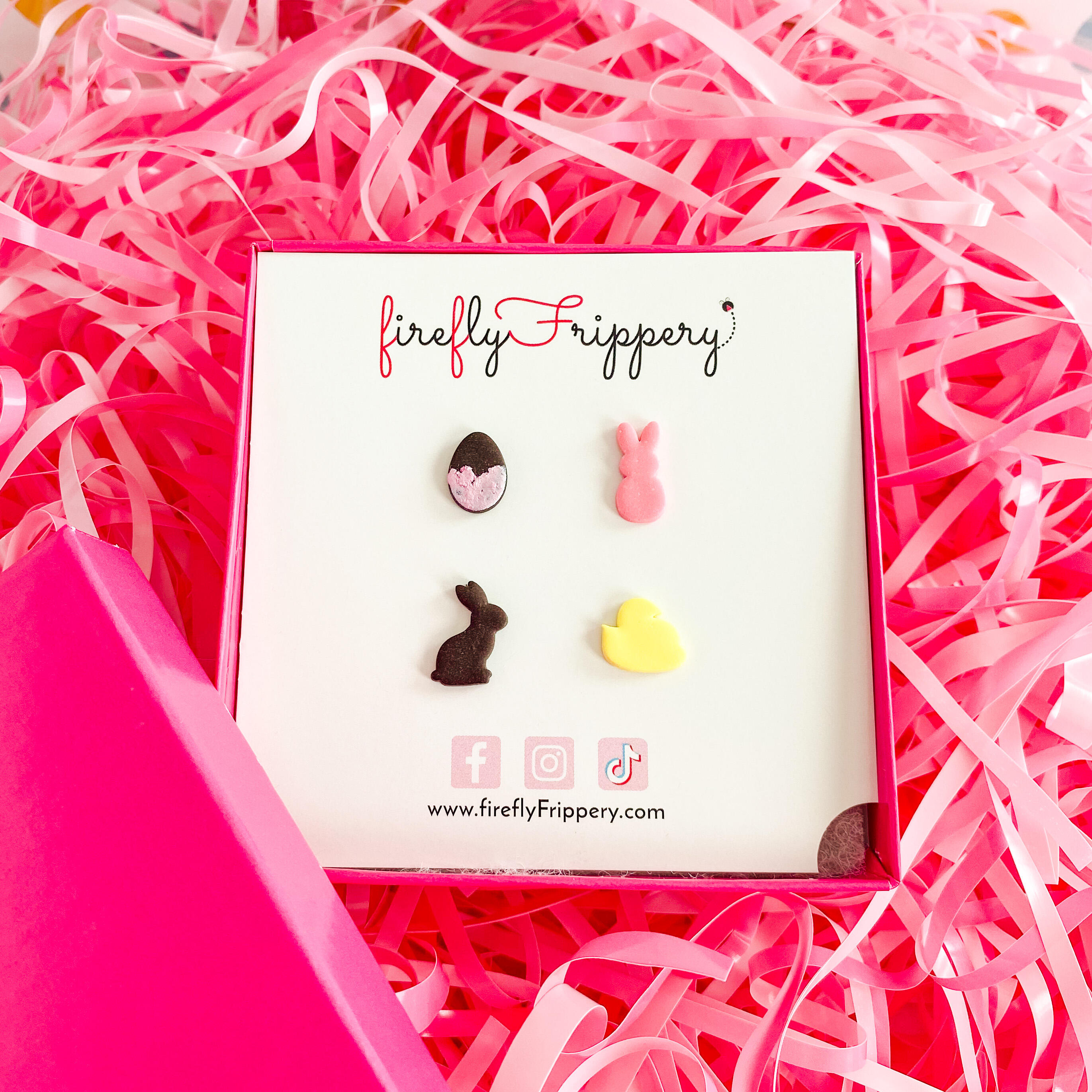 fireflyFrippery Classic Easter Candy Earring Collection - Set of 4 MIsmatched Mix & Match Earrings