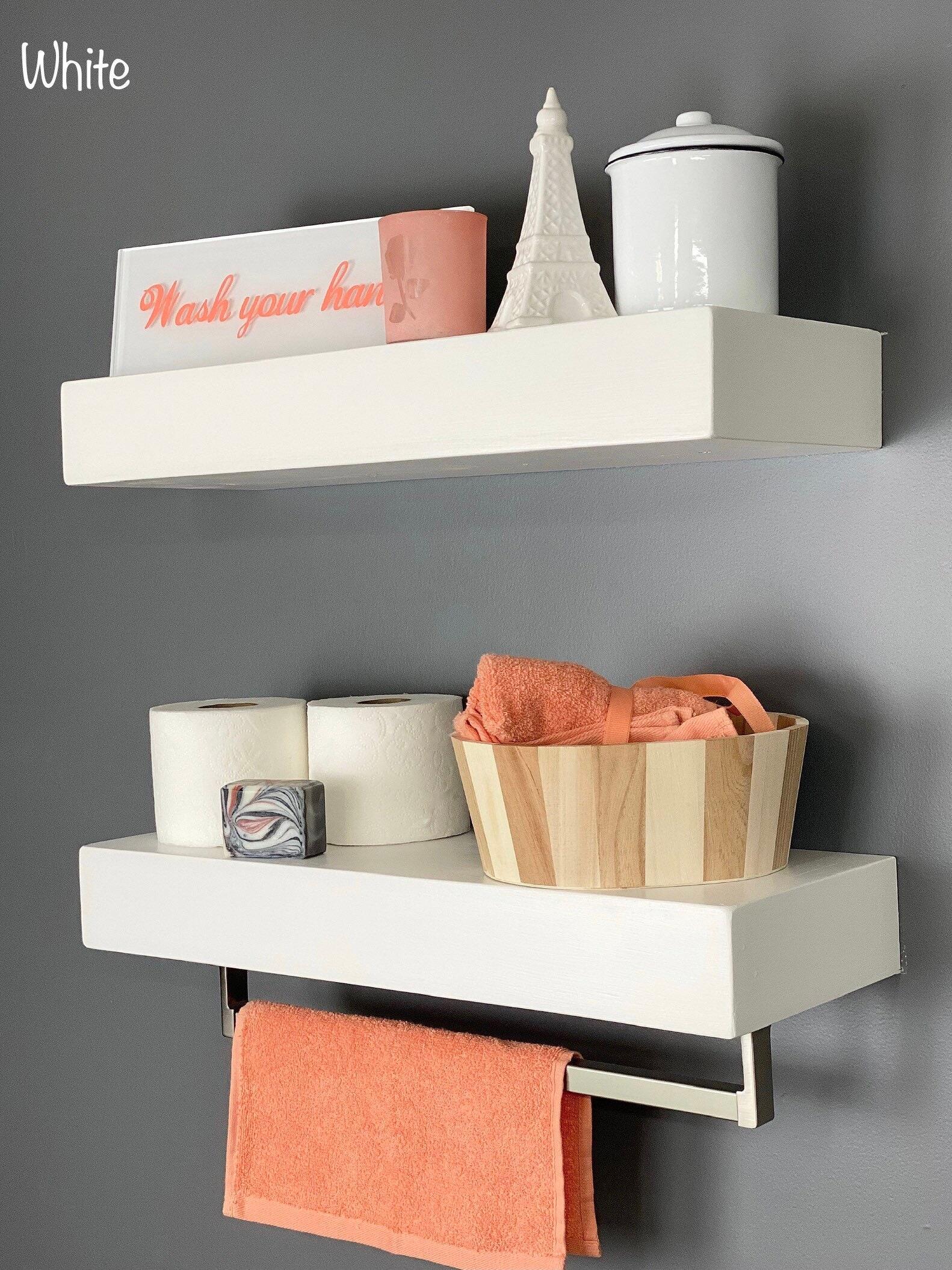 Two shelf towel discount rack