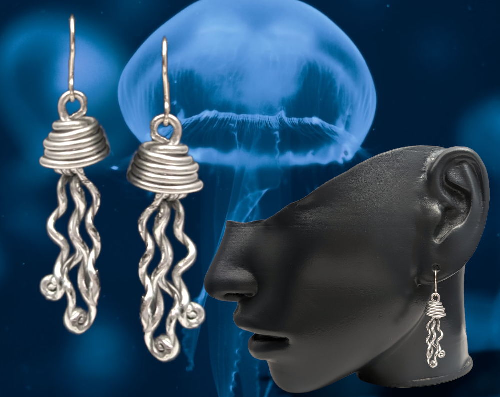 Jellyfish earrings by Bendi's