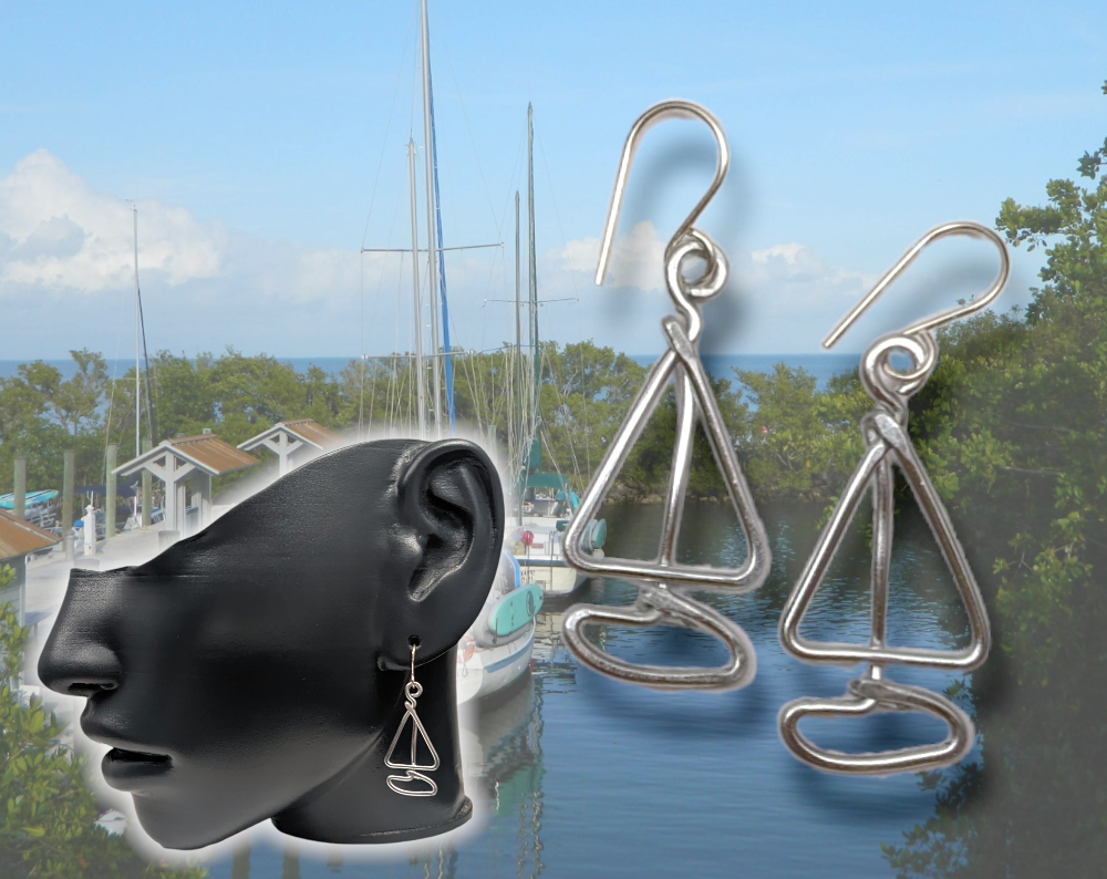 Sailing earrings by Bendi's
