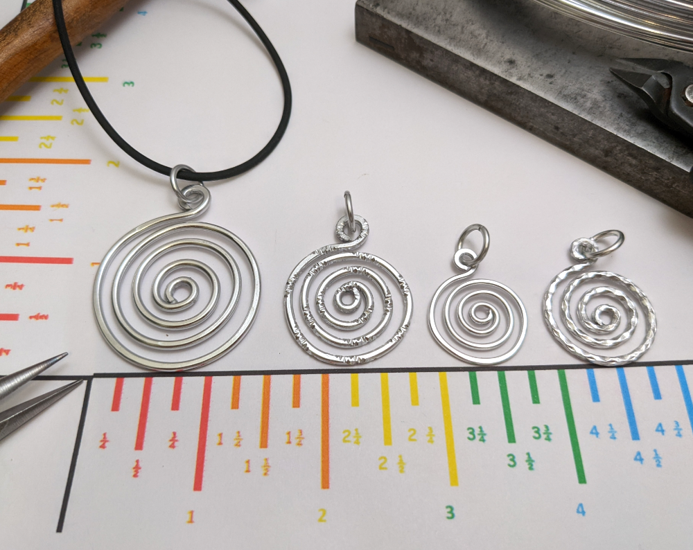 Spiral jewelry options by Bendi's
