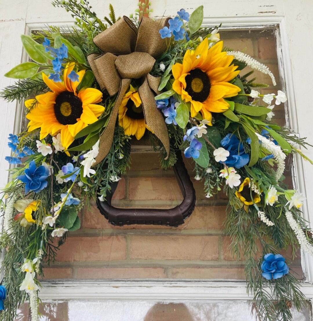 Hotsell Sunflower Wreath, Cowgirl Wreath, Boot Wreath,