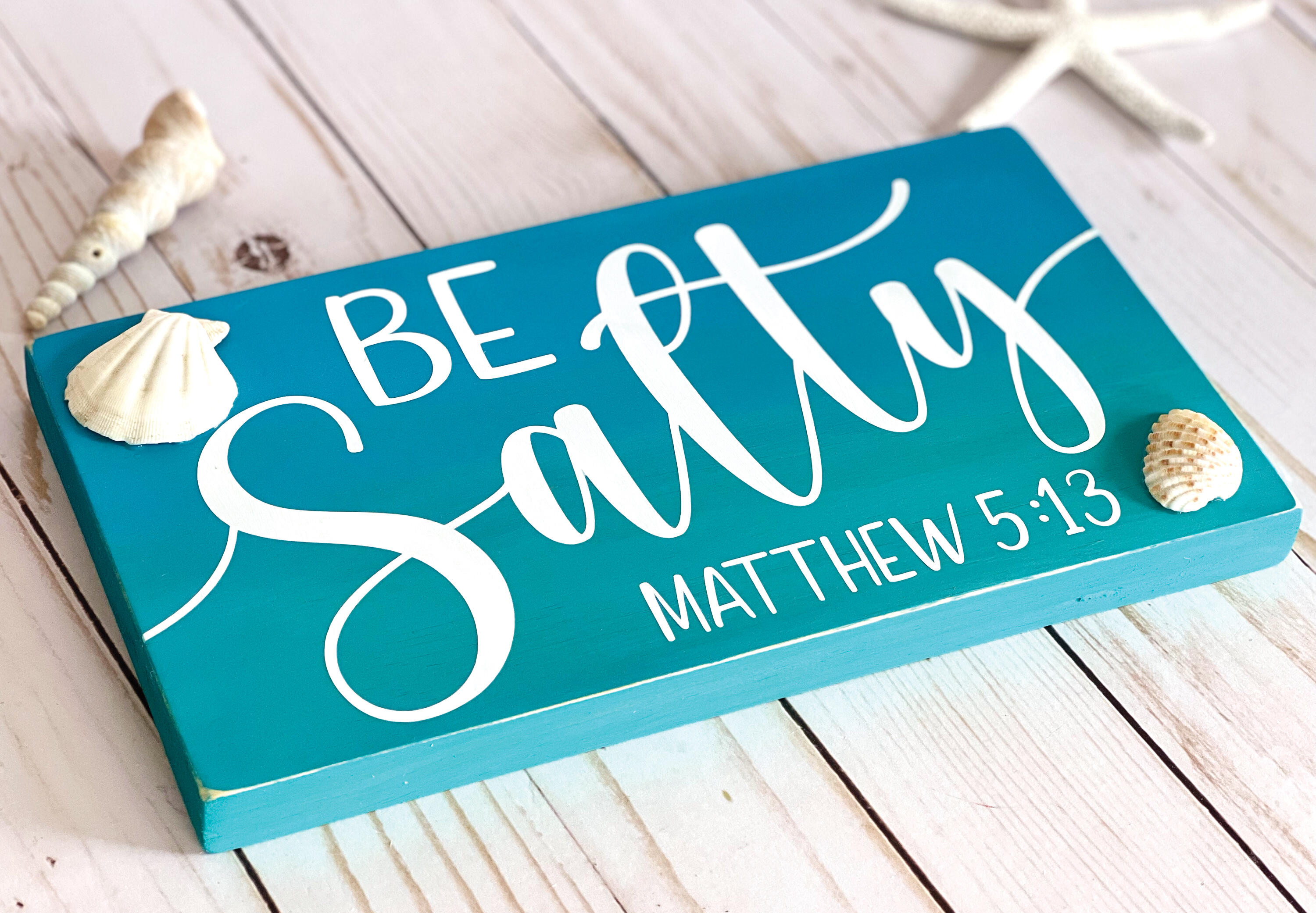 Be Salty Sign, Matthew 5:13 Scripture Sign, Coastal Decor, Salt Life Sign, Beachy decor, Scripture decor, Bible Verse Signs, Bible quote sign, Christian Signs, Beach house sign, Coastal colors Sign