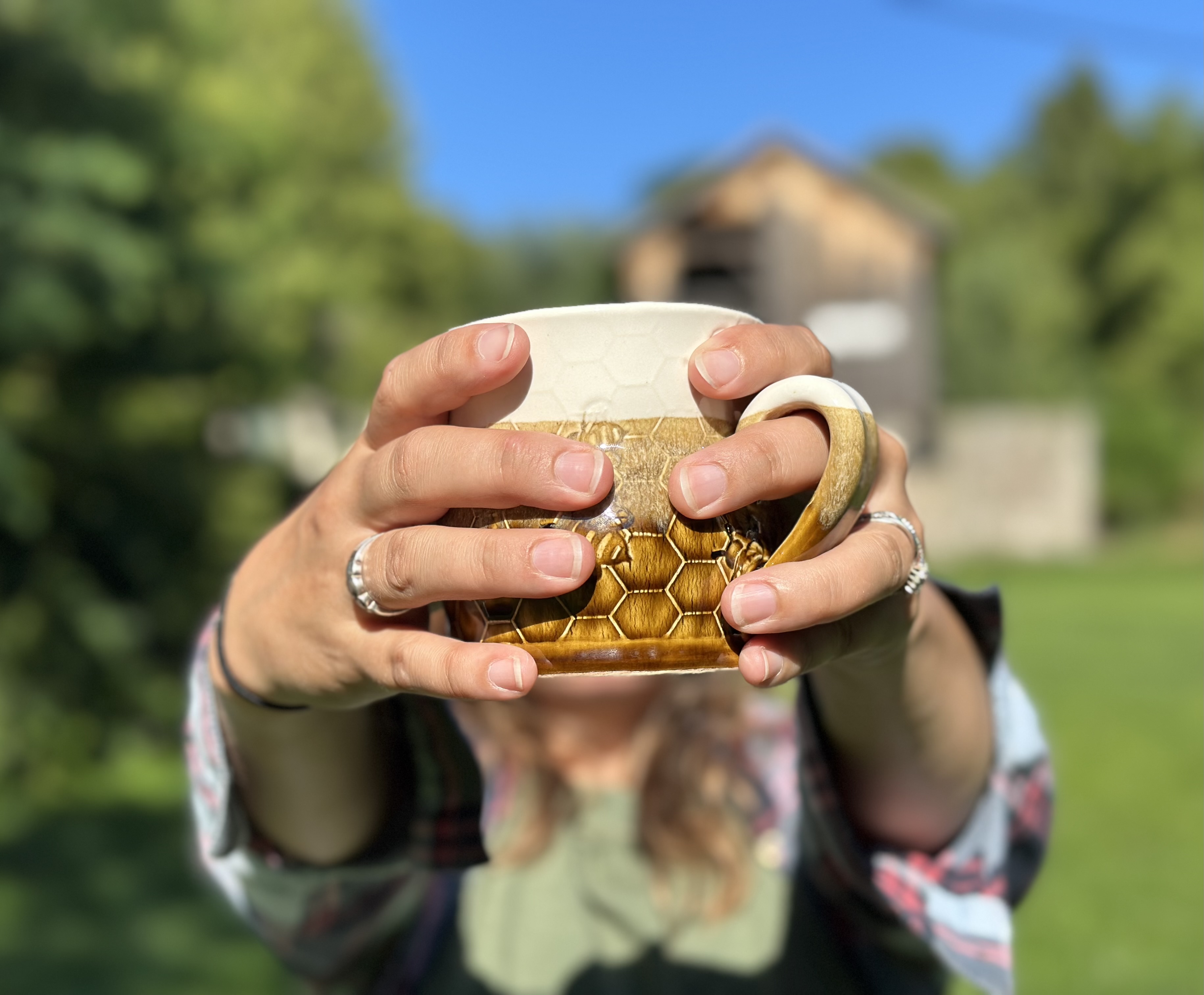 Once I started handbuilding I fell in love with the process; I feel connected to each piece I make. Once I started handbuilding I fell in love with the process; I feel connected to each piece I make.