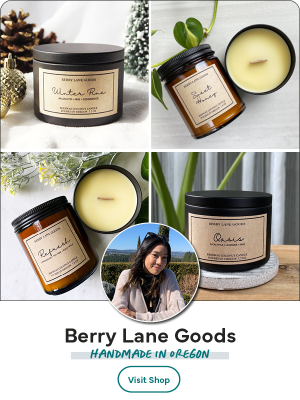 Berry Lane Goods - Beeswax Candles Hand poured in the USA