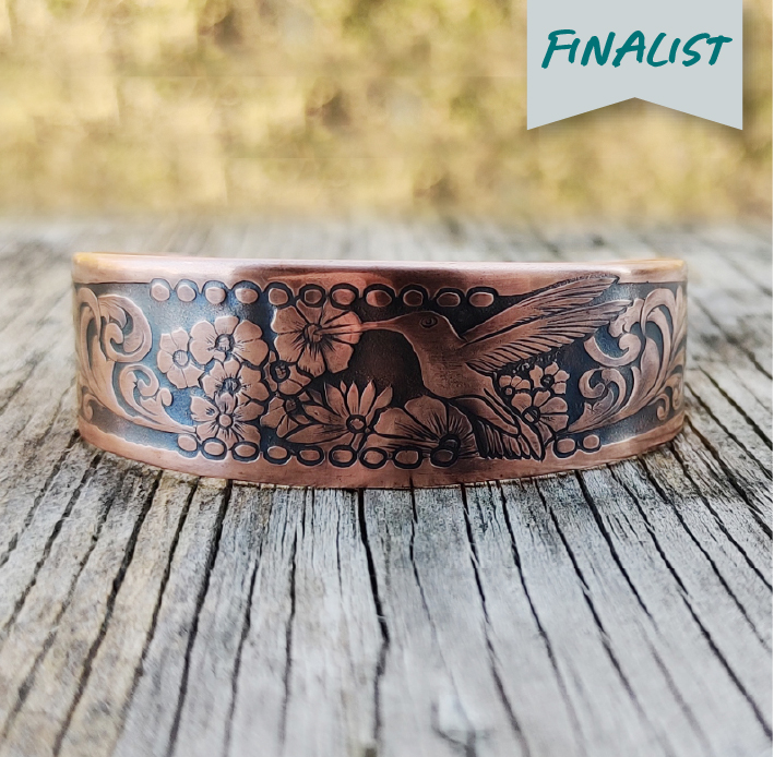 handmade copper cuff bracelet