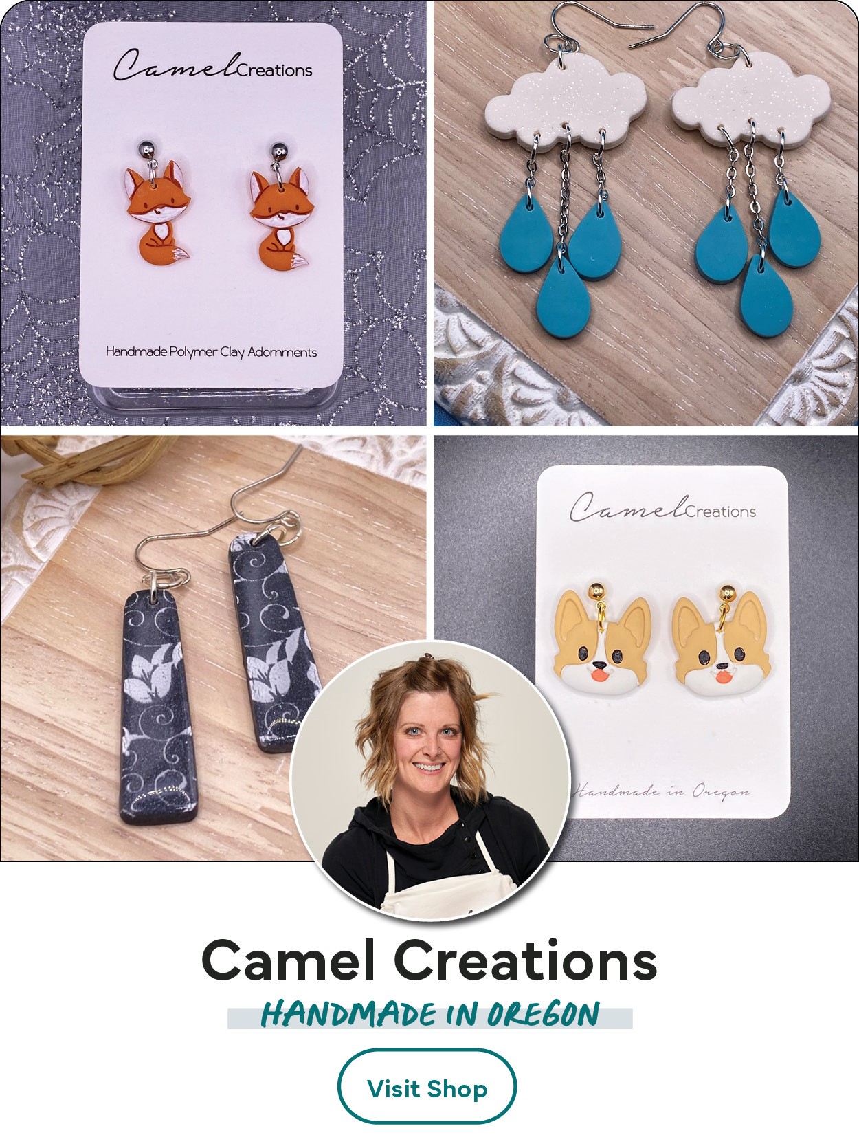 Camel Creations: Polymer Clay Earrings