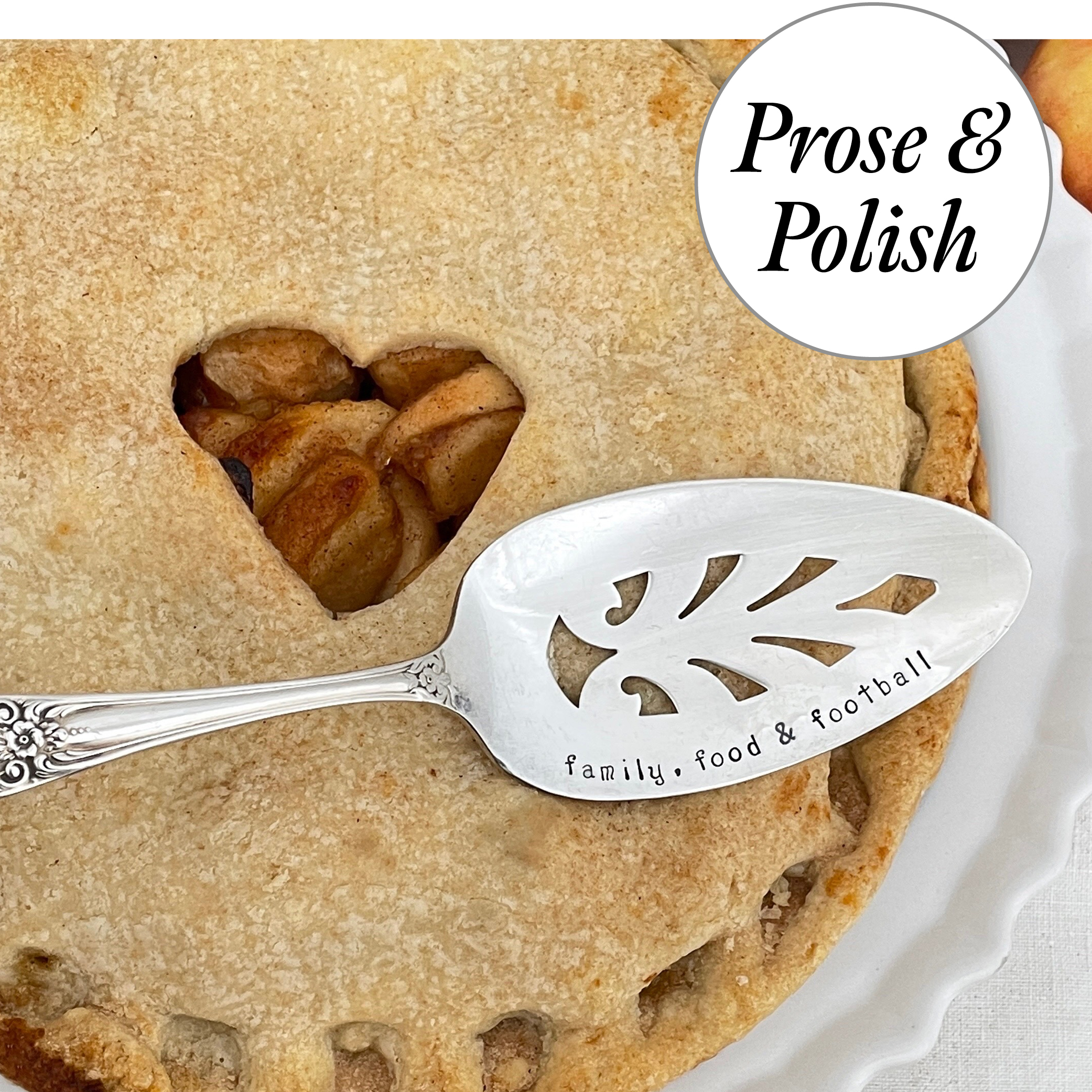 Vintage Silverware handstamped with Modern Sayings by Prose & Polish