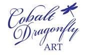 Cobalt Dragonfly Art