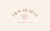 Twin Hearts Printable Designs Twin Hearts Printable Designs