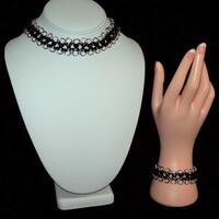 Chainmaille choker or bracelet, japanese 12 in 1 Chainmaille choker or bracelet, japanese 12 in 1