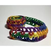 ranbow crochet tape lace rolled