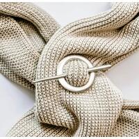 American Handmade Pewter Scarf Ring and Pin for Wool Thick Fabric American Handmade Pewter Scarf Ring and Pin for Wool Thick Fabric