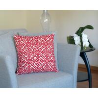 Red throw pillow cover