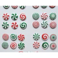 Refrigerator Magnets, Christmas Candy Refrigerator Magnets, Christmas Candy